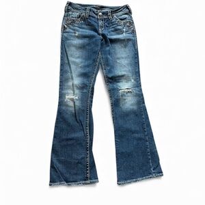 Silver Jeans Suki Flap Stretch Bootcut Sz W27/30